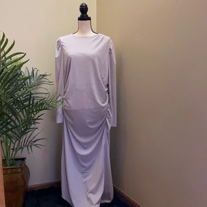 Gray velour gown by Express